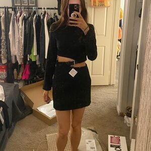 Zara Belted Open Wrap Dress